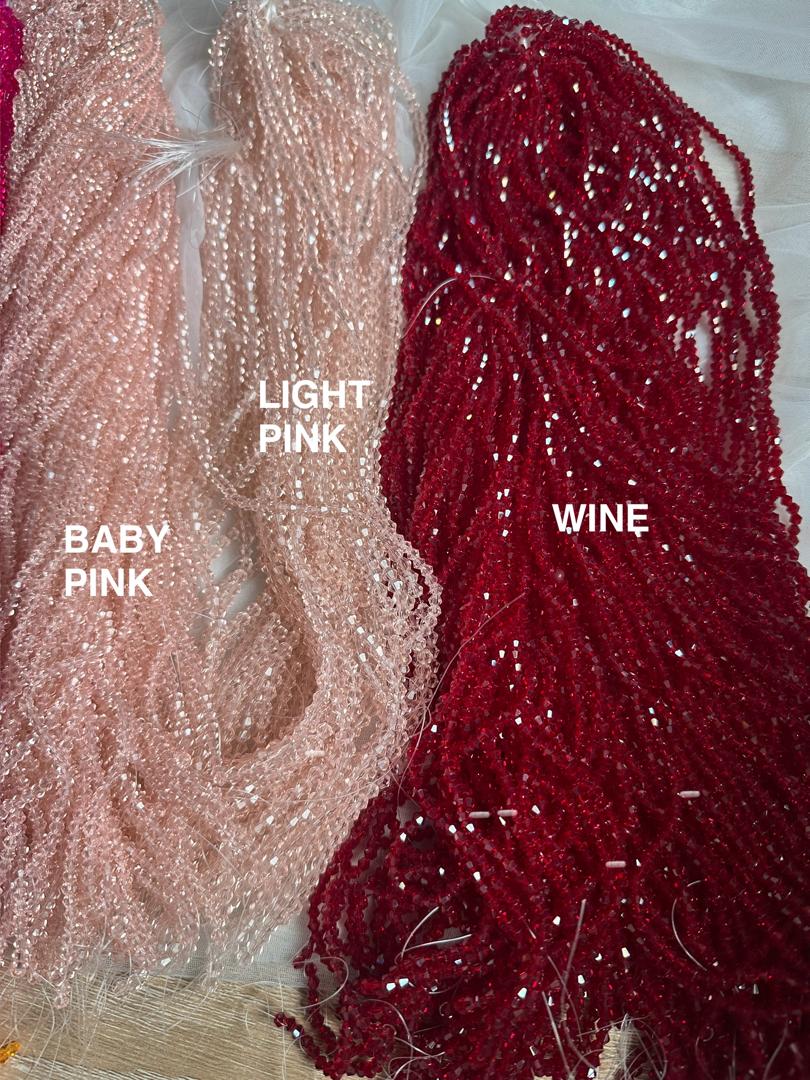 CRYSTAL BEADS BICONE GLASS BEADS 3MM PRECIOSA FACETED CRYSTAL GLASS BEADS