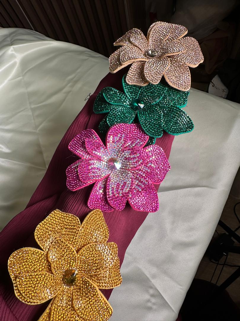 RADIANT RHINESTONE FLOWER SMALL