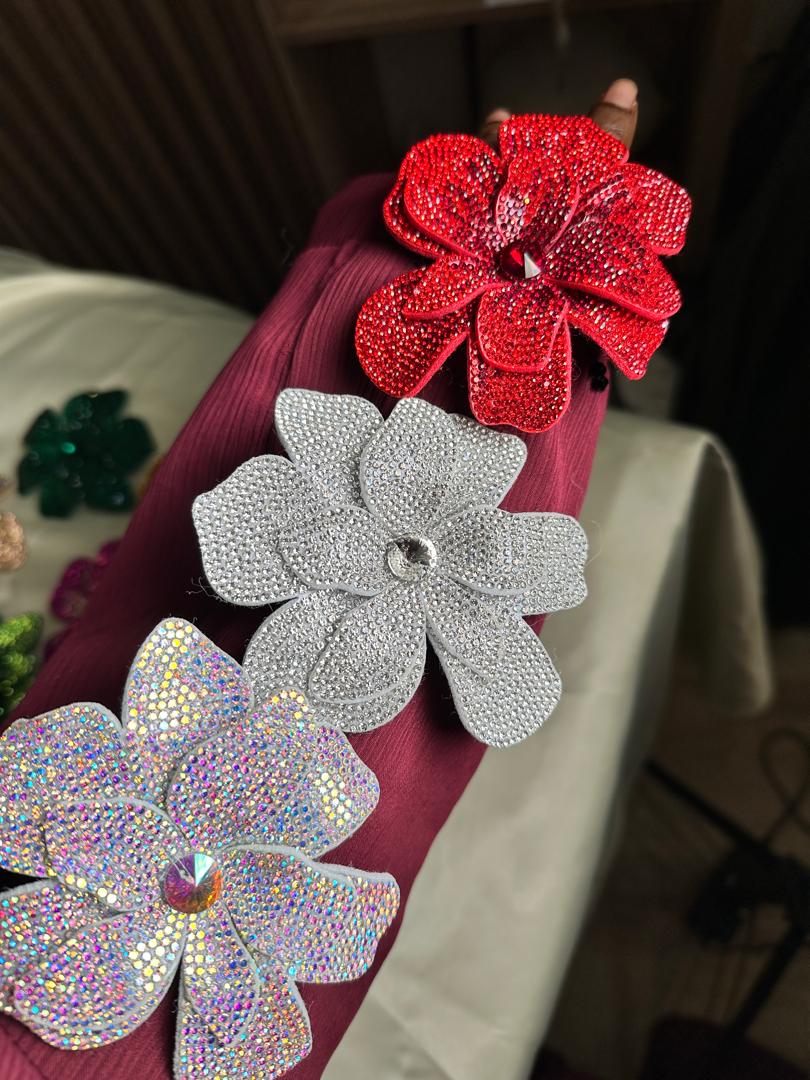 RADIANT RHINESTONE FLOWER SMALL