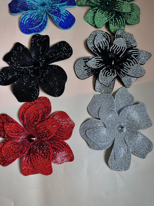 RADIANT RHINESTONE FLOWER BIG
