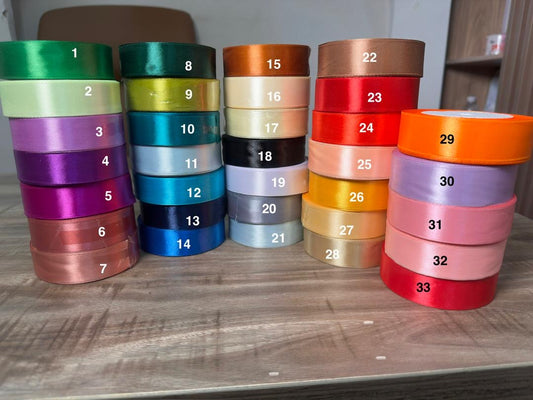 CRAFT SATIN RIBBON 2.5CM