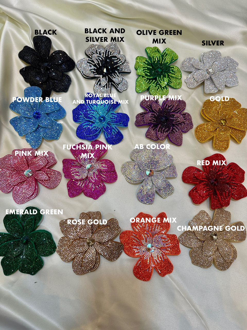RADIANT RHINESTONE FLOWER SMALL
