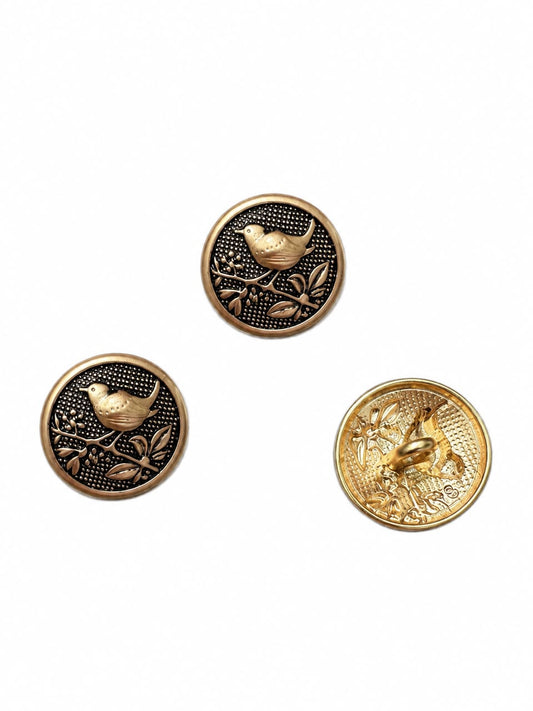 SONGBIRD METAL BUTTON 18MM