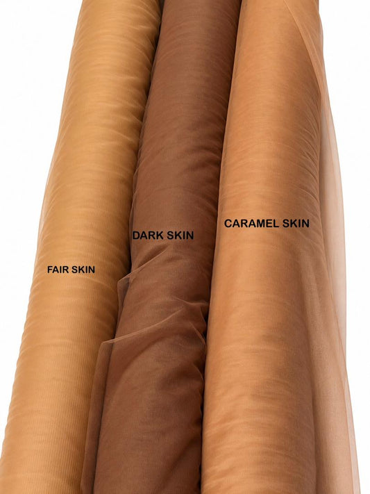 BLENDED SKIN MESH FABRIC TULLE