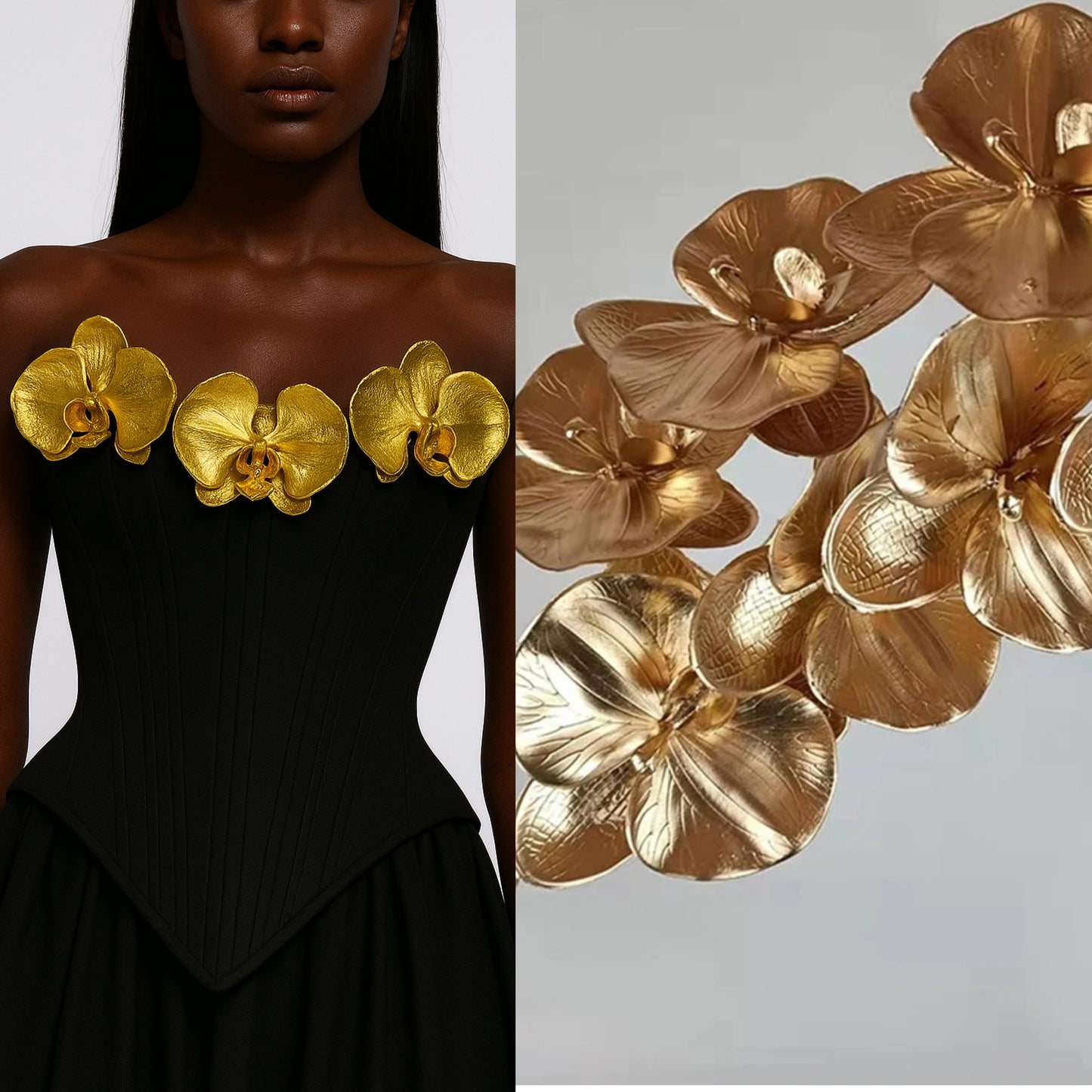 GOLDEN ARTIFICIAL FLOWER