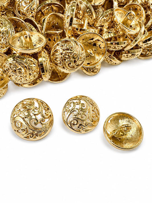 VINE METAL BUTTON GOLD