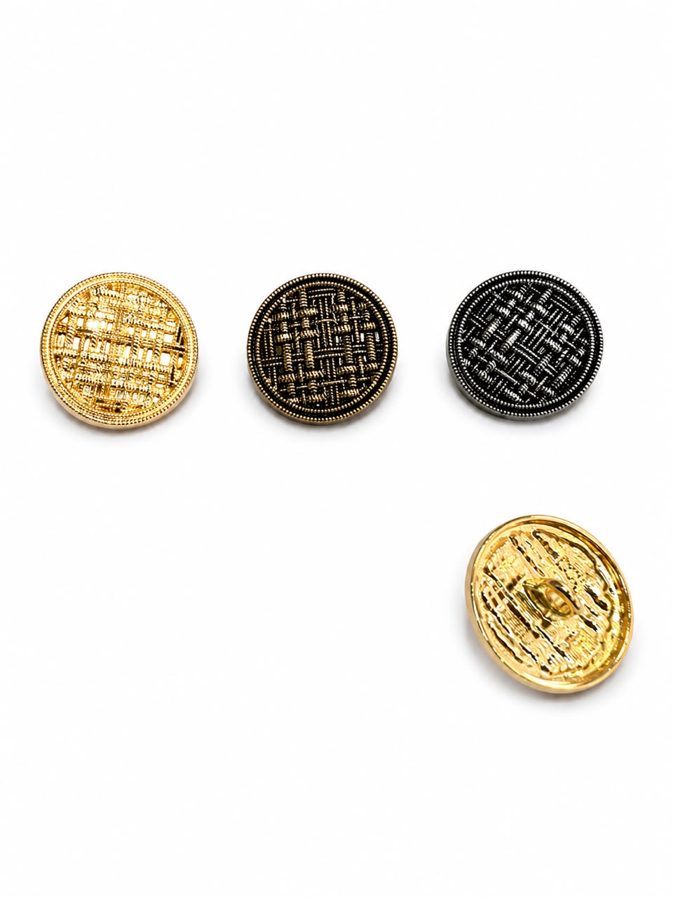 TWEED METAL BUTTON