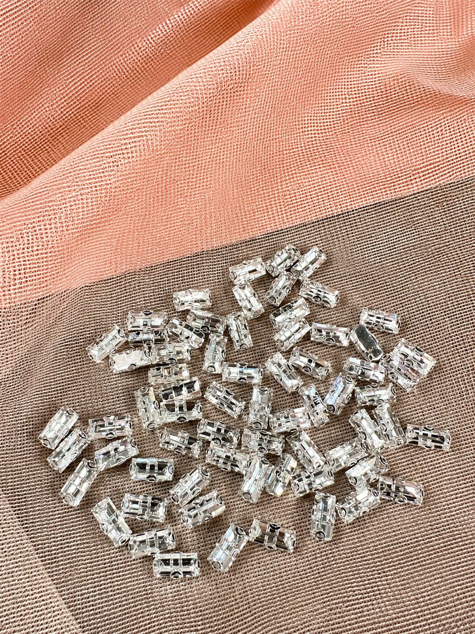 REAL CRYSTAL WITH CLAW SILVER