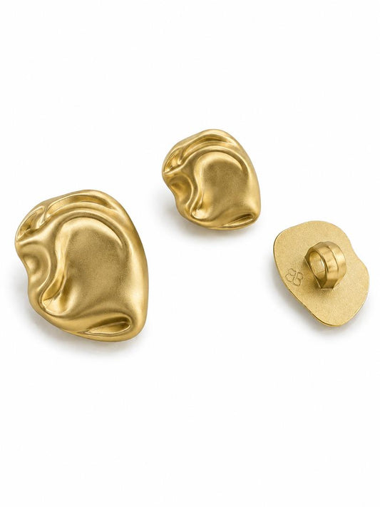 FLUID BUTTON MATTE GOLD