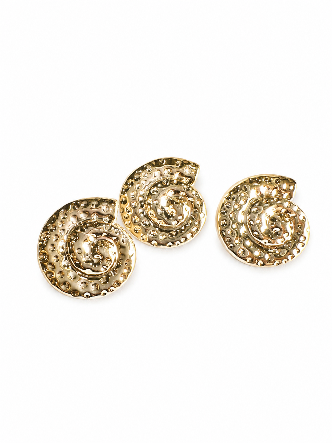 SPIRAL SHELL BUTTON GOLD