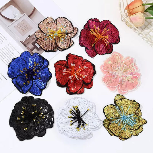 SEQUIN BLOSSOM APPLIQUE