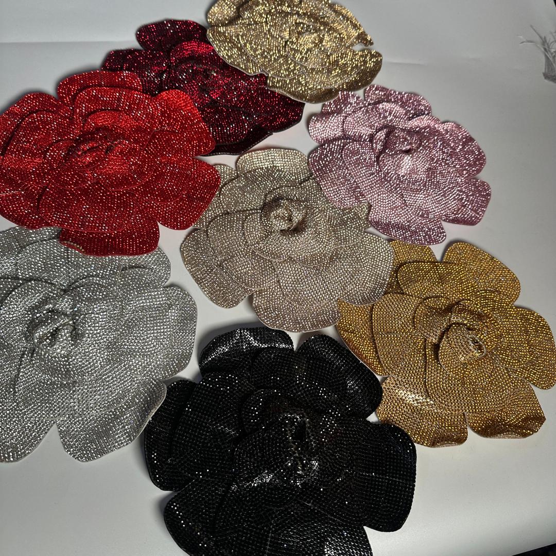 LARGE RHINESTONE FLOWER