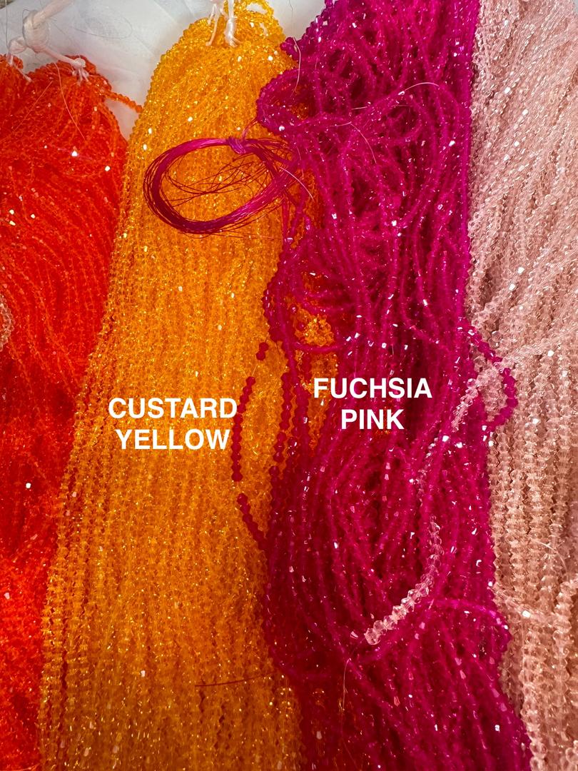 CRYSTAL BEADS BICONE GLASS BEADS 3MM PRECIOSA FACETED CRYSTAL GLASS BEADS