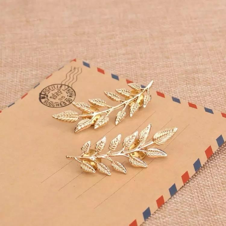 LEAF BROOCH PIN COLLAR BROOCH