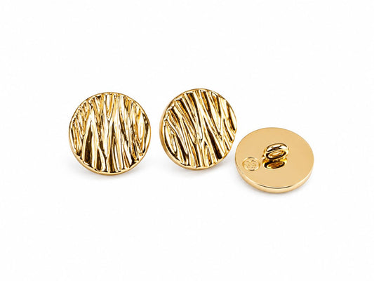 FLOW LINE BUTTON GOLD