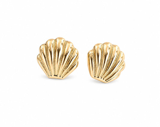 SEASHELL BUTTON GOLD