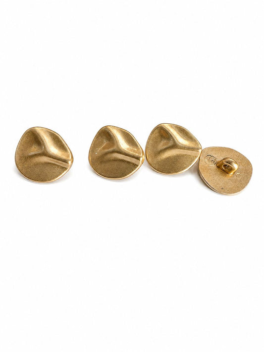 SATIN FOLD BUTTON GOLD