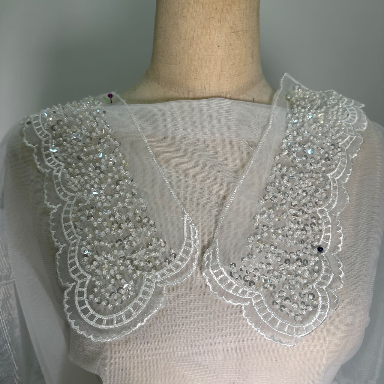 KIDS BEADED DETACHABLE COLLAR